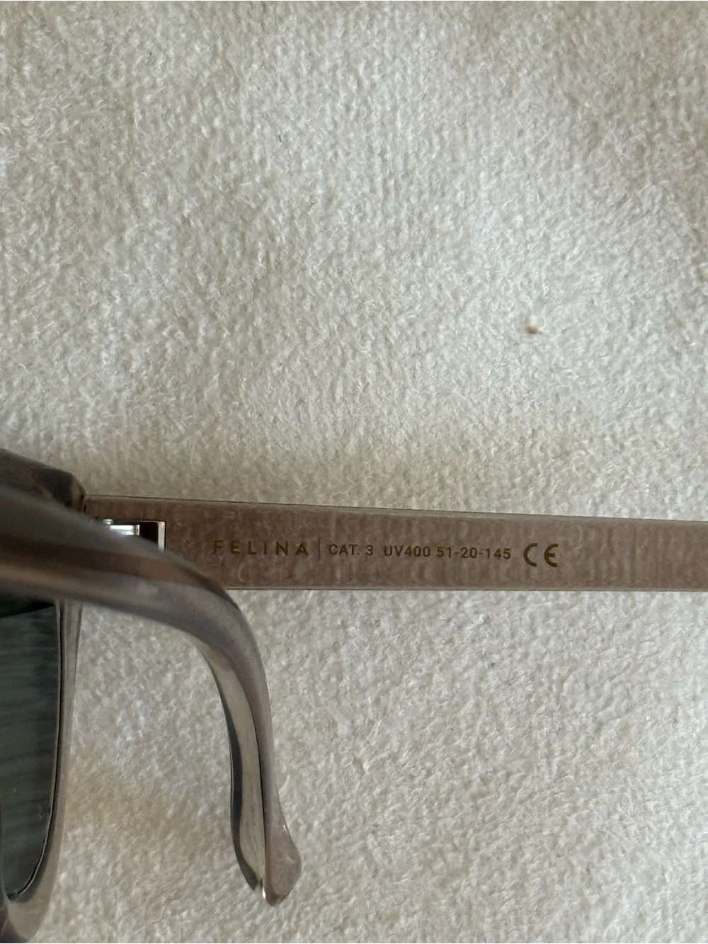 June First Felina Sunglasses Champagne Classic G15 Cat Eye